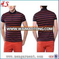 Online Wholesale Shop sale Black And Red Stripe Fashion Style Golf Polo T Shirt for male