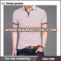 2017 xxxl us size dry fit two-tone multi striped golf polo shirt