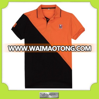 Custom design high quality color combination embroidery polo t-shirt import