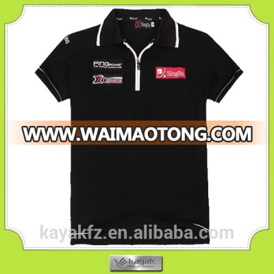 custom embroidered men cotton f1 polo shirt