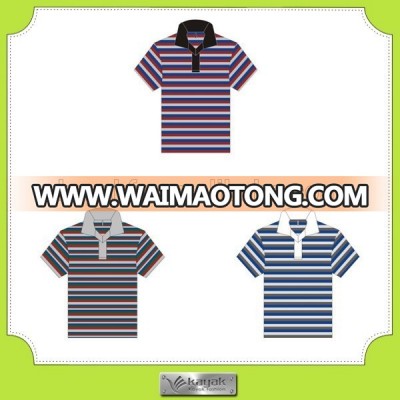 Super quality fashion striped polo men with low price