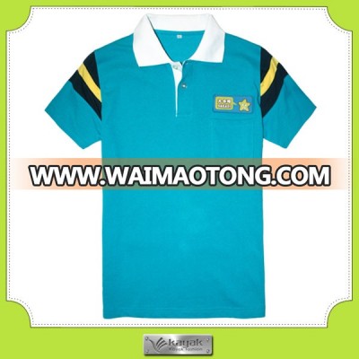 Custom cotton pique men polo shirt with special design and custom logo