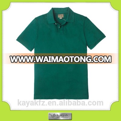 custom green 65%cotton simple polo shirt