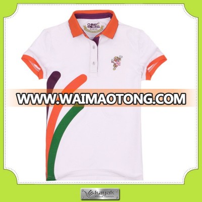 Custom new design cotton with spandex polo t shirt with your own logo