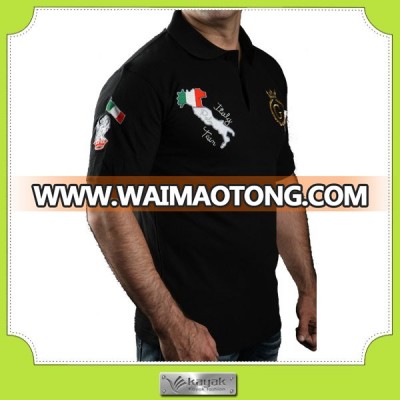 Custom Latest Design Cotton Printed Pique Polo Shirts